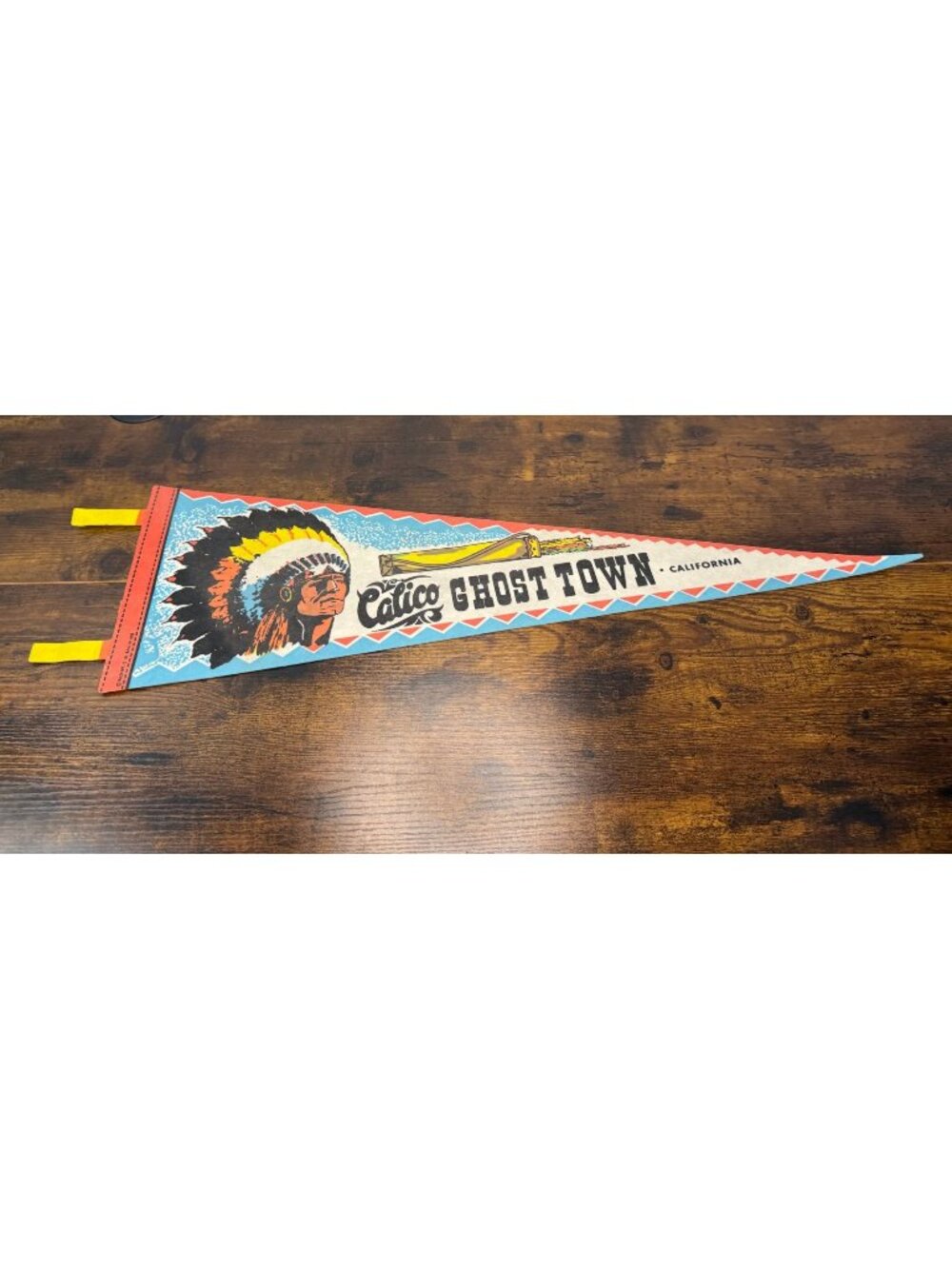 Calico Ghost Town Vintage Felt Souvenir Pennant California Travel Memorabilia